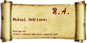 Mohai Adrienn névjegykártya